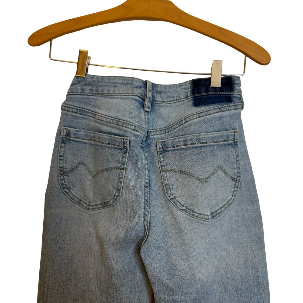 Cleo + Wolf Alpine High Rise Bootcut Stretch Jeans Light Wash Blue Denim Size 26 - Picture 8 of 10